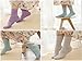 SmartWallStation 10 Pair Socks Combed Cotton (75%) Casual Spring & Autumn Sock Crew Solid Color For Girl Women Size 5 6 7 8 9