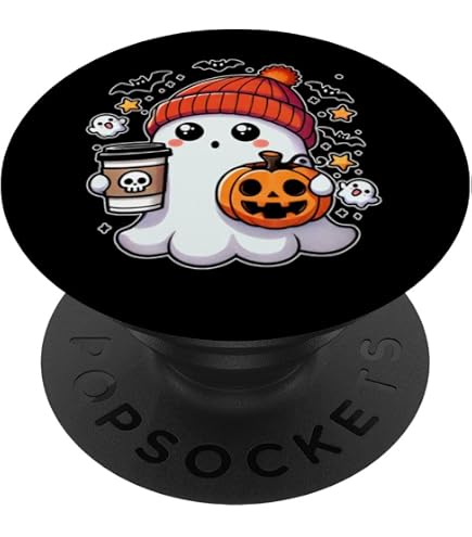 thumbnail image 2 of Reading In Peace Cute Ghost Bookish Book Lover Booktrovert PopSockets Adhesive PopGrip 2 of 9