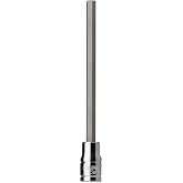 Capri Tools Long 3/16" Hex Bit Socket, 1/4" Drive, SAE