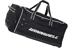 Winnwell Hockey Bag with Wheels - Premium Rolling Wheel Bags Junior & Senior Size | Ice & Field Hockey Equipment Wheeled Bag