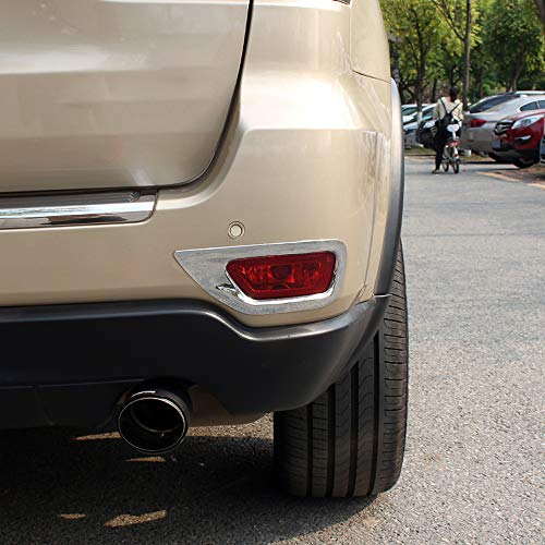 HIGH FLYING ABS Chrome Rear Fog Light Cover Trim Decor 2PCS for Jeep Grand Cherokee 2011-2018 - Thumbnail 3