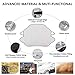 SONRU Car Windshield Sunshade Cover / 3 Magnets Most Secure Fitting and Easiest Installation/Waterproof, Soft Scratch-Free/for Cars Trucks Vans and SUVs(58'' X46'') (White)