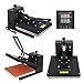 ZENY Heat Press Machine Digital 15-by-15-Inch Sublimation T-Shirt Heat Press Transfer Machine, Black