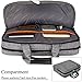 BRINCH 15.6 inch Laptop Computer Case Cover Sleeve Shoulder Strap Bag with Side Pockets Handles and Detachable for Laptop/Notebook/Netbook/Chromebook,Colour Light Grey