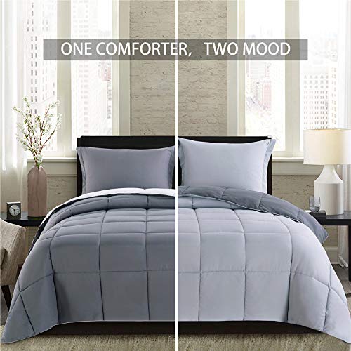 Homelike Moment Lightweight Comforter Set California King Reversible