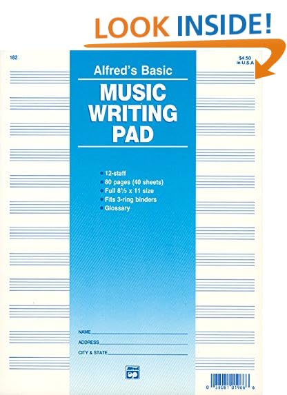 Blank Sheet Music: Music Manuscript Paper / Staff Paper / Musicians Notebook [ Book Bound (Perfect Binding) * 12 Stave * 100 pages * Large * Music Panda ] (Composition Books - Music Manuscript Paper)