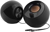 Creative Pebble 2.0 USB-Powered Desktop Speakers Black 45° Drivers