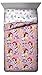 Disney Princess Sassy Full Comforter - Super Soft Kids Reversible Bedding Features Cinderella & Rapunzel - Fade Resistant Polyester Microfiber Fill (Official Disney Product)