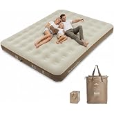 Naturehike California King Air Mattresses with Rechargeable Built-in Pump, Inflatable Mattress, Portable Blow up Mattress, Air Bed for Home, Camping, Guest
