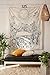 Muses Boutique Tarot Star Tapestry Black and White Wall Hanging Bohemian Hippie Ethnic Wall Art Boho Hippy Queen Bedspread Dorm Decor Yoga Mat Beach Rugs Towel Meditation Tapestries (Sun)