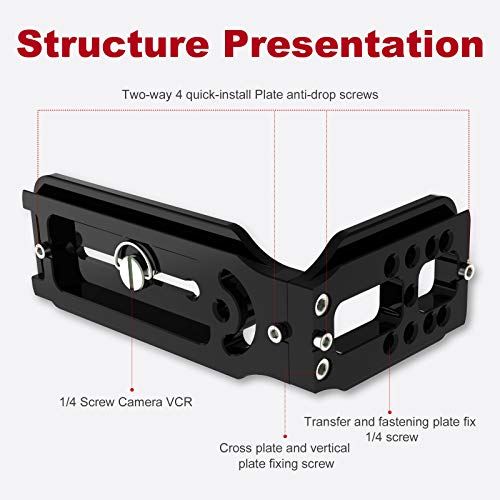 【Limited Edition】 GEEKOTO LShaped Quick Release Plate Aluminum Bracket