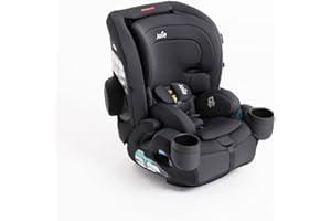 Joie Saffron SI 4-in-1 Car Seat – Car Seat for Infants to Toddlers to Big Kids - 4 Modes, 10-Position No-Rethread Headrest & Harness (Shale)