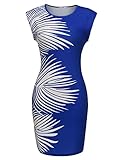 ANGVNS Women's Optical Illusion Business Printed Cocktail Bodycon Dress