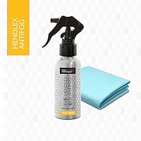 Anti Fog Spray Hendlex Nano Coating Anti Mist for Glass & Plastic Treatment Fogless Resistant Spray for Car Window Windshield Glasses Helmet Bathroom Mirrors Shower doors (100 ml)