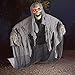 Aobuy 5.6 Ft. Halloween Hanging Ghost Decoration, Scary Skeleton Grim Reaper |Halloween Animated Screaming Decor Prop