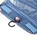 Multifunction Toiletry Cosmetic Bag Make up Kit Case Pouch Hanging Shaving Hook Travel Vacation Bathroom Organizer Carry On (Blue Flower)