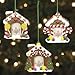 Gingerbread House Photo Ornaments, 12 Count