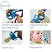 Baby Fruit Feeder Pacifier Baby Food Feeder Silicone Mesh Baby Feeder 2 PCS with Handgrip for Boys and Girls 2 PCS (6-12 months, Blue,Green)