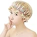 Waterproof Women Shower Caps Bath Cap VANORIG Cute Double Layer Satin Lined Shower Cap for Women ,Pack of 1 (Colorful Bubbles)