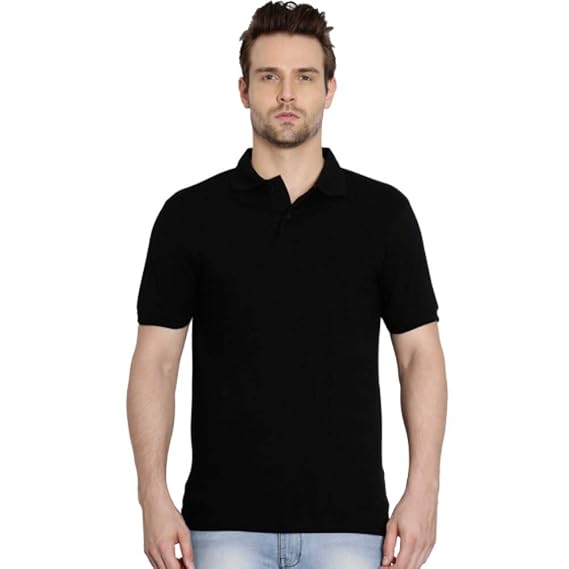 plain black t shirt collar