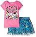Peanuts Little Girls' Toddler Be Happy Set, Ultra Pink, 4T
