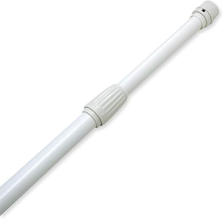 Amazon のぼり用ポール ３ｍ ２段伸縮 白 オールホワイト 横棒85cm Pop広告スタンド 取付部品 文房具 オフィス用品