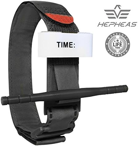 HEPHEAS Black Combat Tourniquet That Stops Bleeding from Life Threatening in Hunting and Hiking.