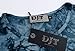 DJT Womens Tie Dyed Hankerchief Hemline Tunic Top Large #17 Navy