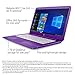 HP Stream 14-inch Laptop, Intel Celeron N4000 Processor, 4 GB RAM, 32 GB eMMC, Windows 10 S with Office 365 Personal for One Year (14-cb120nr, Purple)