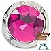 Purse Hook - Gem Accented Hanger - Handbag Holder For Tables Desks and More - by Fashion Heaven (Fuchsia)