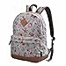 Douguyan Girl's Casual Lightweight Print Backpack Cute School Bag Campus Satchel Powder Blue 133b