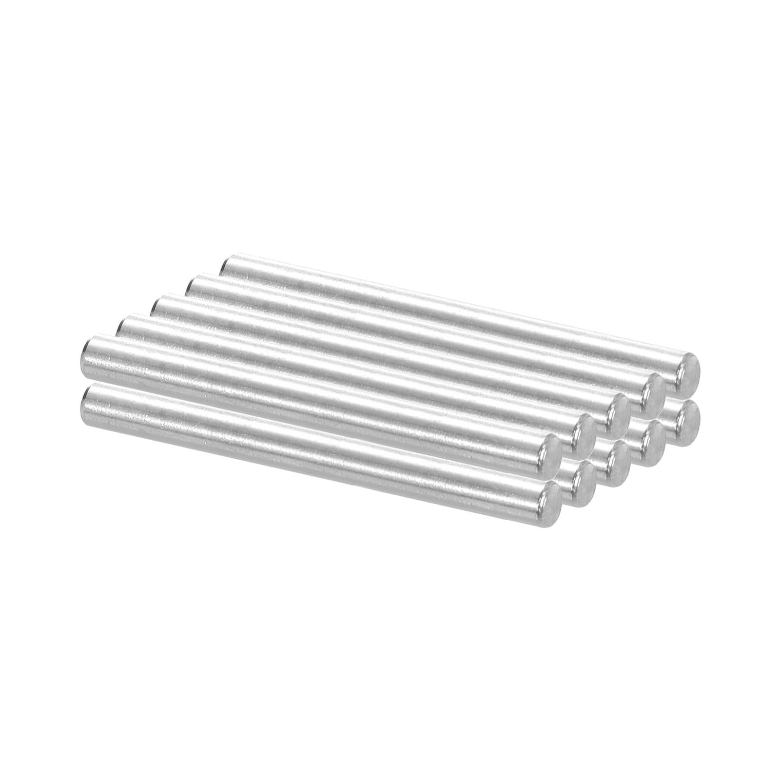 PATIKIL 304 Stainless Steel Dowel Pin 4x60 mm (5/35" Dia), 10 Pcs Hardened Metal Dowel Pins Bunk Bed Pegs Pin Replacement Hardware for Shelf Furniture Assembly DIY