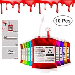 Comprar Bolsas de Sangre para Halloween Reutilizable Contenedor Bebidas 10 Piezas para Halloween - Envíos Baratos o Gratis