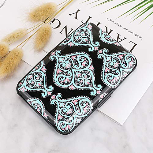 Elfish Mini RFID Aluminum Wallet Credit Cards Holder Metal ID Case for Men Women (Color 14) - Thumbnail 7