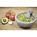 IMUSA USA Super Heavy Traditional Granite Molcajete Spice Grinder, 8-Inch, Gray, 8