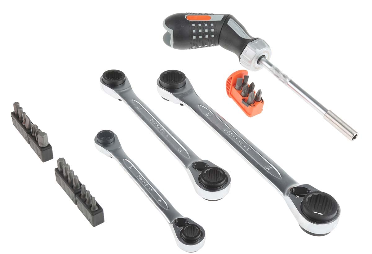 Pistol Grip Ratcheting Screwdriver Set, 25 Piece