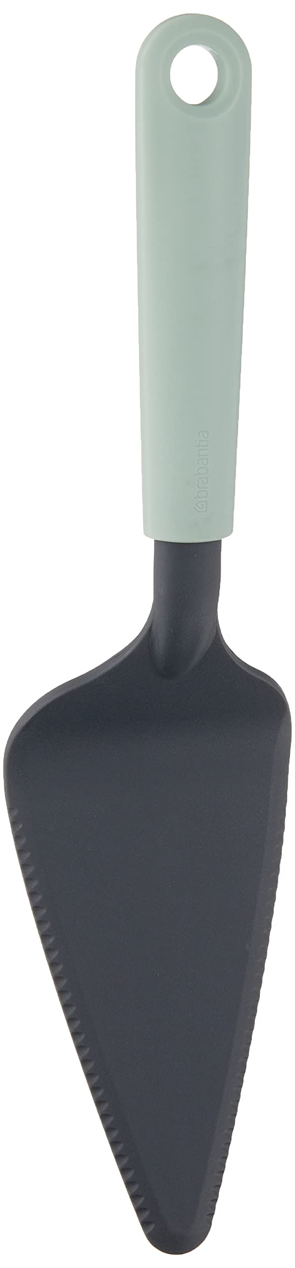 Brabantia Tasty+ Bake & Mix - Cake Server Plus Serrated Cutting Edge (Jade Green) Non-Stick, Dishwasher Safe, (122989)