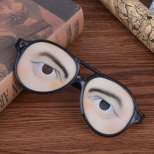 Glasses Glasses - Adult Party Awesome Funny Eye Eyeglass Mask Costume Disguise Prank Joke Glass - Amusing Spyglass Odd Oddly Ill Laughable Glaze Mirthful Queerly Singular Comical - 1PCs