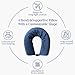 Fern&Willow-Memory Foam Travel Pillow for Neck, Chin, Lumbar and Leg Support - for Traveling on Airplane, Bus, Train or at Home - Adjustable, Bendable Roll Pillow-V18