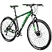 Eurobike Aluminium Mountain Bike 29″ Front Suspension Daul Disc Brakes 21 Speed Mens Bicycle (Black Green)thumb 1