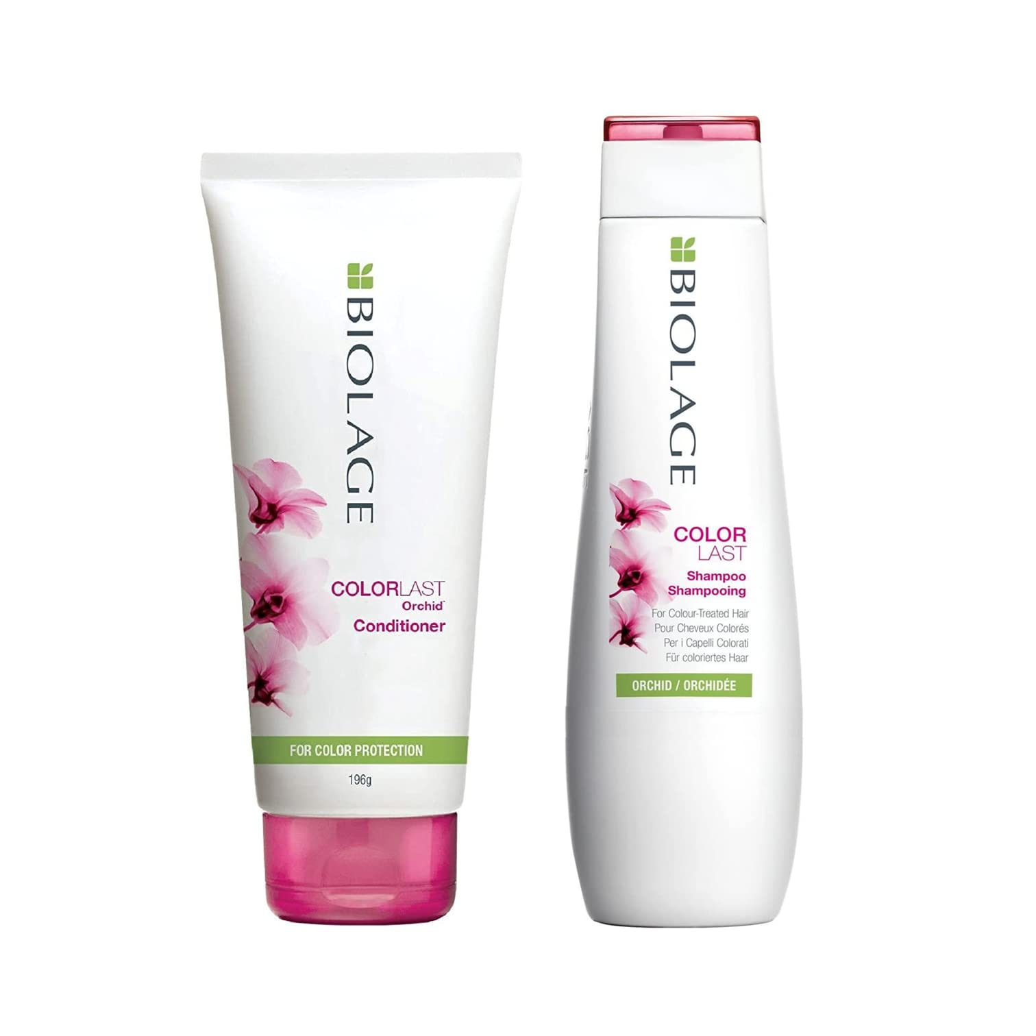 Matrix Biolage ColorLast Sulphate Free Conditioner 196gm & Shampoo 200ml Duo Set for Colour Treated Hair, Colour Protect Hair Products with Orchid Extract, Pack of 2