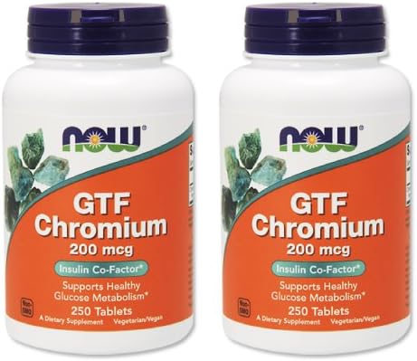 Amazon 海外直送品 ナウフーズ バリュー２本セット 大増量 Gtf クロミウム 200mcg イーストフリー 250粒gtf Chromi Now Foods ナウ フーズ クロム