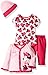 Disney Baby Girls' 4-Piece Minnie Mouse Cardigan Set with Bodysuit, Pink, 3/6 Months