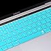 ProElife Ultra Thin Silicone Keyboard Protector Cover Skin for MacBook Pro Touch Bar Retina 13-Inch 15-Inch (Model A1706, A1707, A1989, A1990, A2159) (2016 2017 2018 2019 Release) (Turquoise Blue)