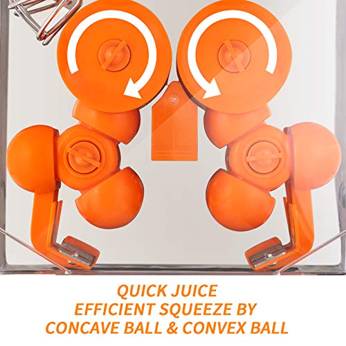 Nurxiovo Commercial Orange Juicer Machine 110V/120V Automatic Citrus