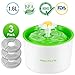 Automatic Pet Water Fountain,Cat Flower Water Fountain Drinking Bowl - 1.6L Comes with 3 Filters