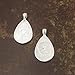 20 Teardrop oval Pendant Trays -Silver Color - 20X30mm - Pendant Blanks Cameo Bezel Settings Photo Jewelry - Deannassupplyshop