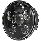 JKCOVER 5-3/4 5.75 Inch 4000LM 45W Daymaker Projector LED Headlight for Harley Davidson Motorcycles - 1 Year Warranty