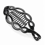 14cm Platted Effect Hinged Banana Clip Comb Clamp Slide in Black