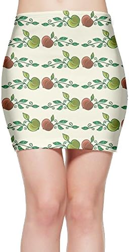 Tightslady Lady Sexy Tights Mini Skirt Dress Fruit Illustration Pattern